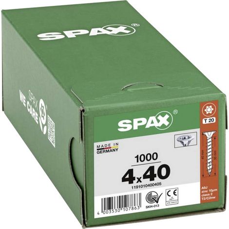 Vite Per Legno Galvanizzataspax Seko T-Star Plus 4,0X 40 Zn Hp (A 1000)