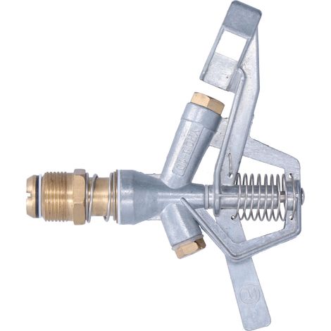 Buse d'arrosage rotative en alliage de zinc, filetage mâle G3/4, pour jardin, pelouse et agriculture (1/5)