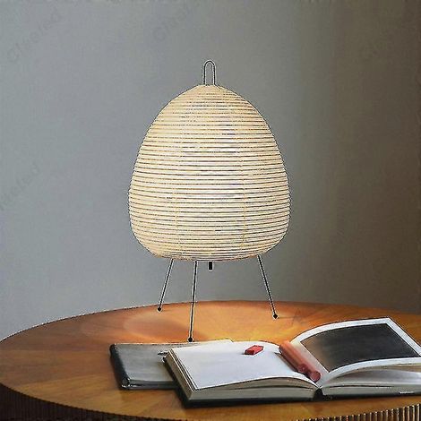 Lampe de table japonaise en papier de riz pour chambre, salon, décoration intérieure TY (1/2)
