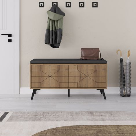 Schuhschrank Dune Bank Natur Melamin 107x55x35 cm (1/5)