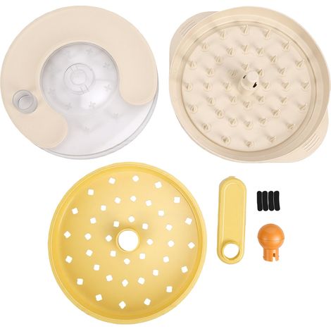 Broyeur de viande multifonctionnel, conception rotative, broyeur manuel réutilisable, outil blanc (1/5)