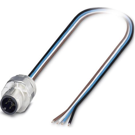 Phoenix Contact 1530595 Sensor-/Aktor-Einbausteckverbinder M5 Stecker, Einbau 0.50 m Polzahl Sensore