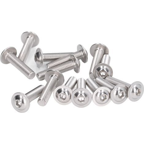 50 Vis à tête bombée acier inox A2‑70 M8x35mm - Boulons hexagonaux creux (1/5)