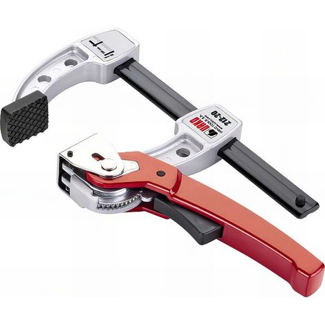 Urko – Serre-joint rapide à levier 30 cm – Saillie 80 mm – Tige en acier haute résistance – Serrage progressif à levier – Modèle N° 212 (1/5)
