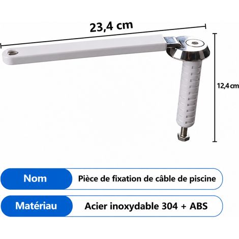 Fixateur cylindrique pour ligne d'eau de piscine accessoire couloir de nage 1 kg – Livraison gratuite (1/3)