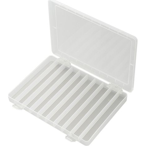 TRU COMPONENTS PP10-01 Sortimentskasten (L x B x H) 252 x 175 x 20 mm Anzahl Fächer: 10 feste Untert
