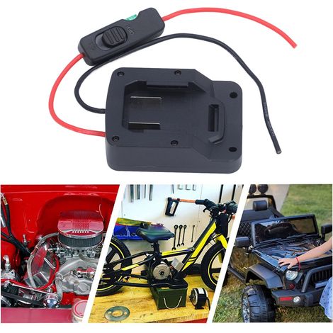 Adaptateur convertisseur de batterie au lithium PARKSIDE pour batteries PARKSIDE X20V TEAM 20V PAP20A1 PAP20A3 PAP20B1 PAP20B3, avec connecteur d'alimentation de base, fusible et interrupteur d'alimen (1/5)