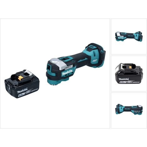 Makita DTM 52 G1 Akku Multifunktionswerkzeug 18 V Starlock Max Brushless + 1x Akku 6,0 Ah - ohne Ladegerät
