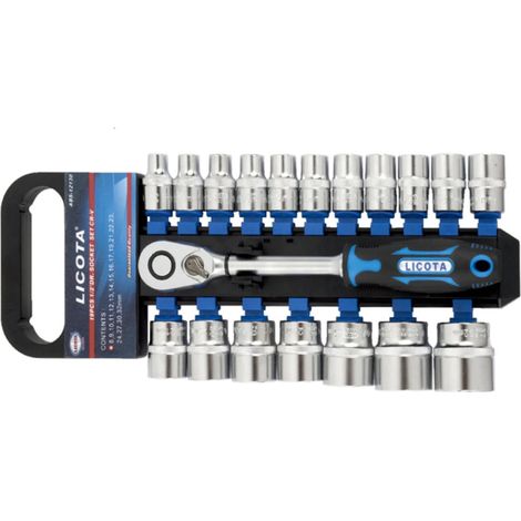 Steckschlüssel Satz, 1/2 Zoll Nusskasten, 19-teilig, Industrie, Knarre (1/5)
