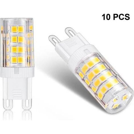 Ampoule LED G9 5W, Equivalent 40W , Blanc Chaud 3000k, 220-240V, 360° angle de faisceau, Pack de 10 (1/4)