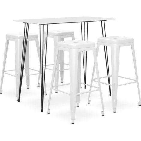 5-tlg. Bar-Set Weiß