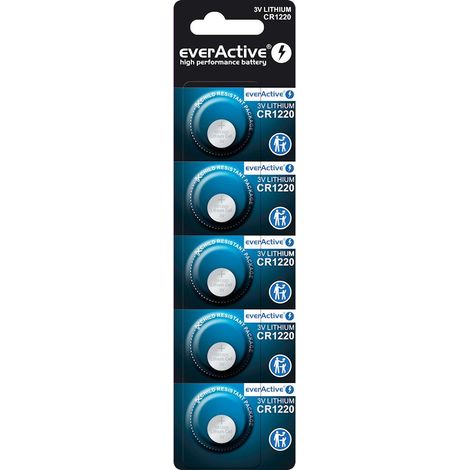 Mini pile au lithium everActive CR1220 - blister de 5