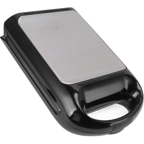 Appareil à sandwichs, grille-pain et grill à panini électrique avec revêtement antiadhésif. Prépare 4 sandwichs en quelques minutes. Nettoyage facile. Prise européenne 220 V. (1/5)