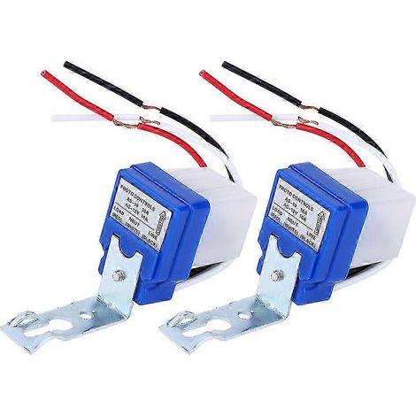 Interrupteur crépusculaire automatique extérieur 2 pièces, capteur photo AS-10A-12V DC12V pour éclairage public, détecteur de luminosité étanche, contrôleur de rue. (1/3)