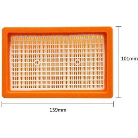 Lot de 2 Filtre Remplacement pour Aspirateur Kärcher WD4 WD5 WD6 MV4 MV5 MV6 plissé Plat AIPERQ (1/3)