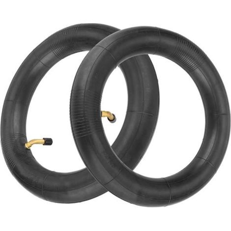 2 Chambres à air 10x2.50 pouces avec Valve coudée 90/90 pour trottinette kugoo M4 Pro.compatible 10x3.0 ou Pneu 80/65-6 (1/4)