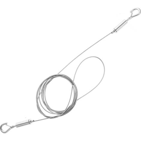 Cordon en acier inoxydable pour accrocher des photos au mur, (1/5)