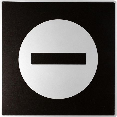 Plaque de porte Sens interdit - Europe design 200x200mm - 4280240