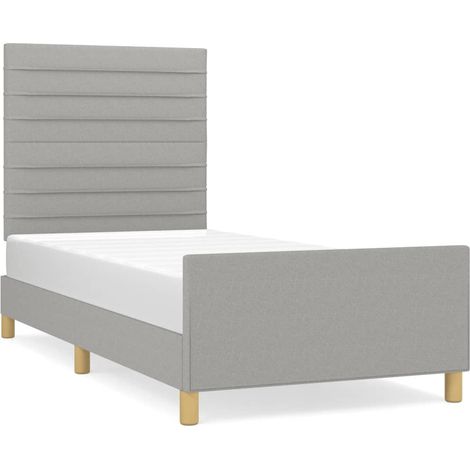 Maison Exclusive - Bettgestell ohne Matratze Hellgrau 80x200 cm S