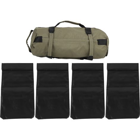 Sac de lestage de musculation extérieur 48x20cm, poids ajustable, pour exercices de force. (1/5)