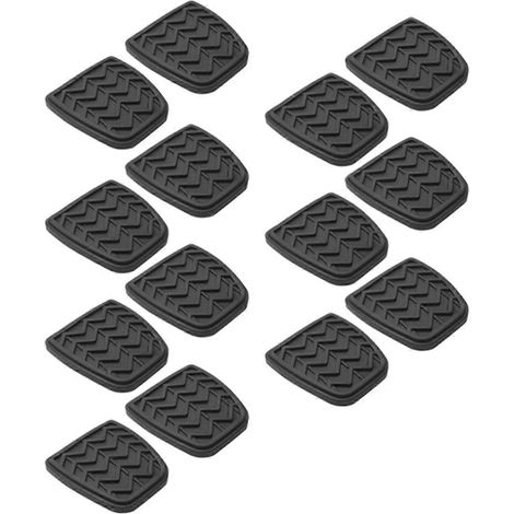 14 schwarze Gummipedalauflagen für Kupplung und Bremse (1/5)