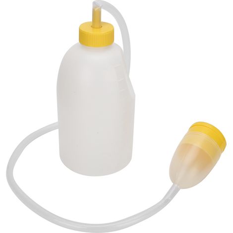 Bouteille d'urinoir homme 1700ML pour patients alités, pot de chambre avec tube, pisseur portable pour personnes âgées, récipient d'hygiène masculin. (1/5)