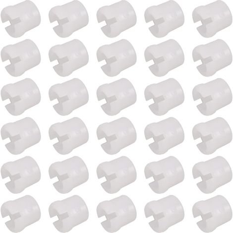 120 embouts de pieds chaise en plastique blanc pour protéger les sols, résistants à l'usure, (1/5)