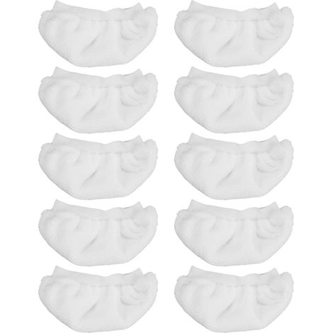 Lot de 10 housses en microfibre pour nettoyeur vapeur, lavables et réutilisables, compatibles Bissell Steam Shot et autres modèles (1/5)