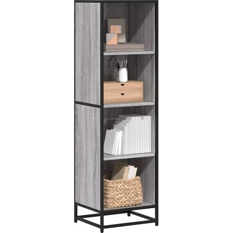Bücherregal Grau Sonoma 40x35x139 cm Holzwerkstoff (1/5)