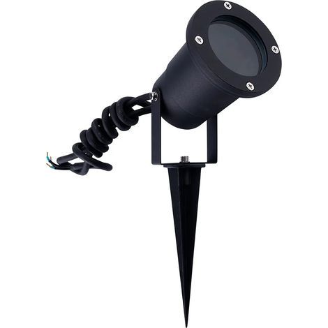 LED Projecteur Extérieur à Piquer Aluminium Noir IP65 Raccord GU10 Spot Lumière Jardin étanche Angle de Faisceau Réglable (1/5)