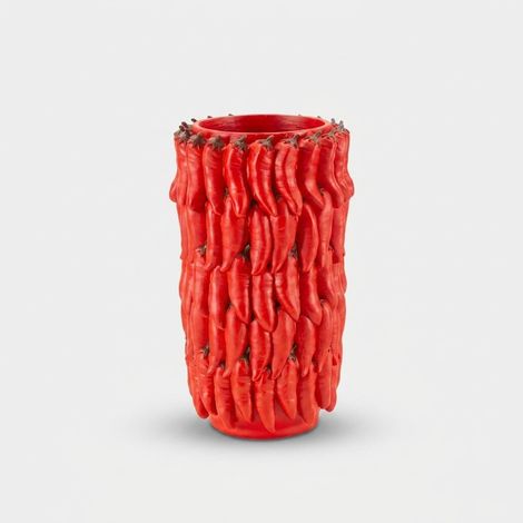 Jarrón decorativo de polirresina con guindillas Chili (1/5)