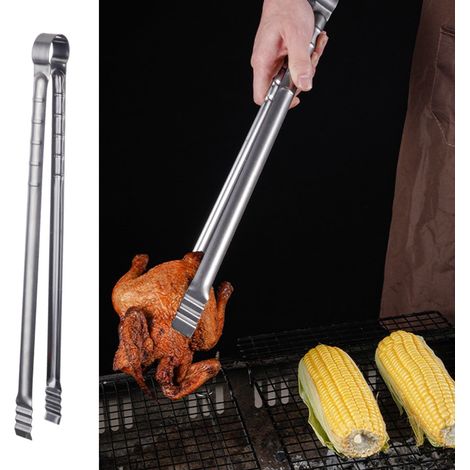 45 cm (18 Zoll) lange Grillzange aus Edelstahl – Robuste und ausziehbare Grillzange zum Grillen, Kochen und für den Küchengebrauch – Hochwertiges Grillzubehör in Lebensmittelqualität
