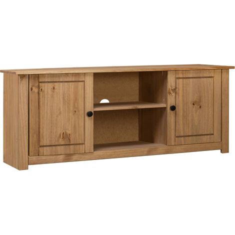 Moble TV 120x40x50 cm in Legno Massello di Pino Panama Range vidaXL