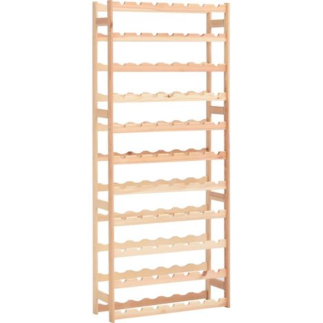 Maison Exclusive - Weinregal für 77 Flaschen Kiefernholz (1/5)