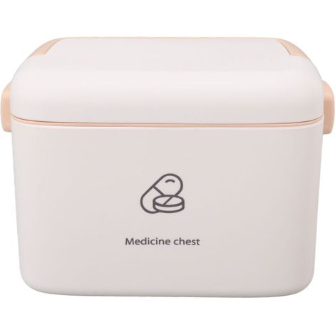 Large Medicine Storage Box Organizer Container Family Emergency Medicine Case with Removable Tray Type B