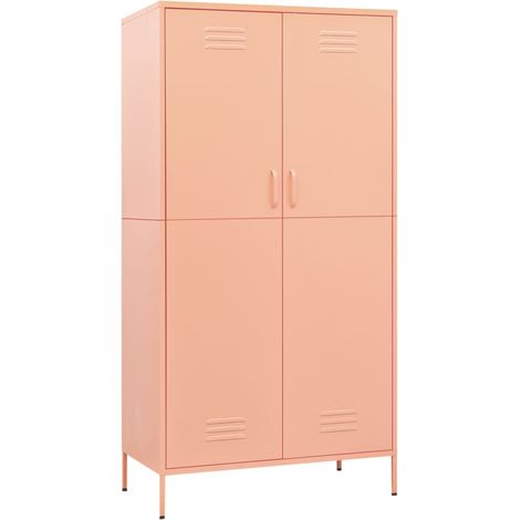 Armoire Rose 90x50x180 Acier (1/5)
