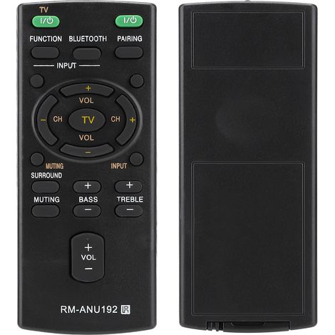 Télécommande de remplacement RM-ANU192 pour barre de son Sony SACT60BT HTCT60BT SSWCT60 (1/5)