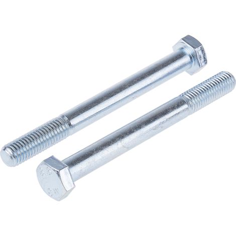Vis à tête hexagonale, Acier Galvanisé brillant, M12 x 120mm ( Prix pour Sachet de 25 ) (1/2)