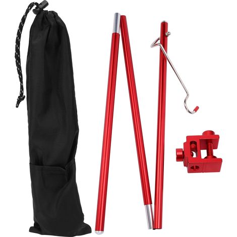 Poteau lumineux pliable en alliage d'aluminium pour camping et extérieur (1/5)
