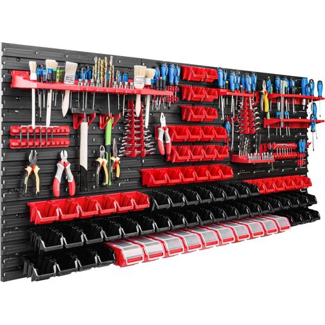 Pannello portautensili 172x78 cm, scaffale per officina/garage (1/5)