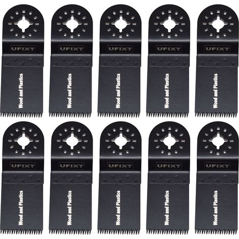 Multi Tool Blade 35mm Wide Course Cut High Carbon Steel HCS For Wood And Plastic 10 pack
