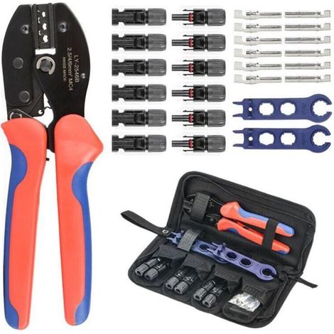 28-piece MC4 photovoltaic connector crimping tool set