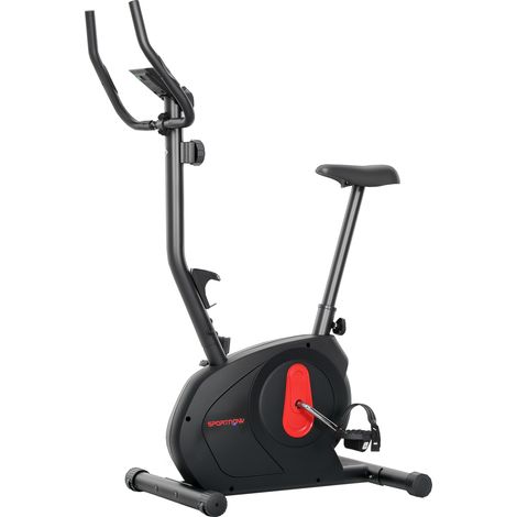 Vélo d'appartement magnétique ajustable LCD 88x50.5x131.5 cm Noir