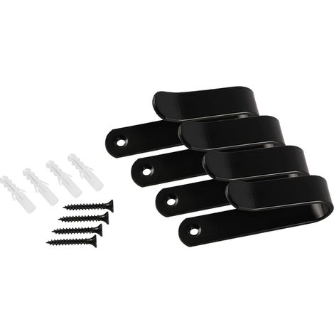 Lot de 4 Supports muraux pour Skateboard, Snowboard, étagère Murale, Support d'affichage, Support de Ski, Crochets de Rangement muraux pour Planches telles Que Skateboards, longboards (1/5)