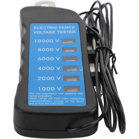 Testeur de tension portable numérique pour clôtures électriques - Détecteur de pannes - Équipement d'élevage étanche pour l'Europe (1/5)