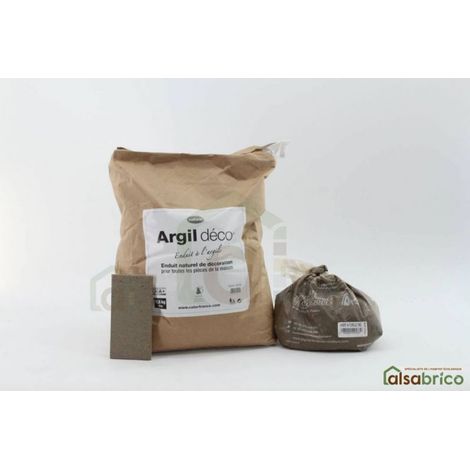 Enduit décoratif à l'argile teinté avec pigments naturels,