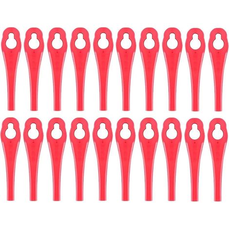 100 Stück Ersatzmesser Kompatibel mit Parkside PRTA 20 Li A1,Kunststoffmesser für Rasentrimmer Parkside LIDI Akku Rasentrimmer