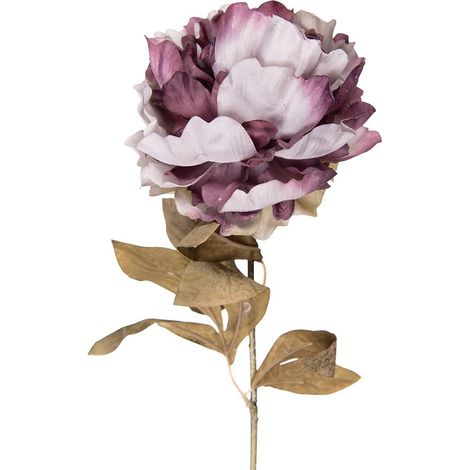 Fleur artificielle pivoine pour décoration intérieure en plastique violette 70 cm - PANGIVO (1/2)