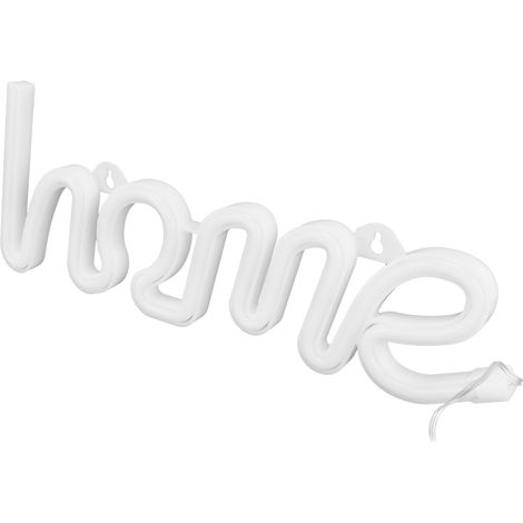 Lampe murale néon LED motif HOME unique, idéale pour une demande en mariage, un mariage, une fête ou un bar (rose)