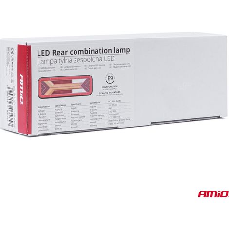 Feu arrière combiné à LED RCL-09-L dynamique gauche AMIO-03575 (1/4)